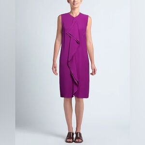Ralph Lauren Purple Label Silk Midi Dress Size 8